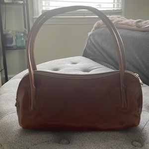 Italian zippered leather purse